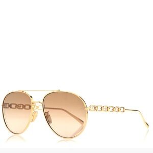 Louis Vuitton Gold Aviator Sunglasses